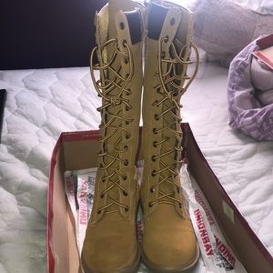 UNIONBAY GENEVIVE LACE UP WORK BOOTS